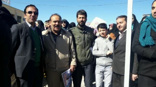 حضور پر شور کارکنان ، اساتید و دانشجویان آموزشکده های فنی و حرفه ای استان چهار محال و بختیاری  در راهپیمایی ۲۲ بهمن  5