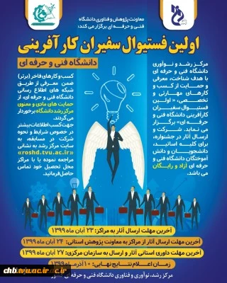 برگزاری اولین فستیوال سفیران کارآفرینی دانشگاه فنی و حرفه ای 4