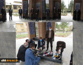 برگزاری مراسم اولین روز کاری سال  1400  در جوار آرامگاه شهید گمنام دانشکده فنی و حرفه ای شهرکرد