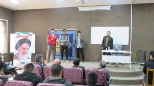 به مناسبت 16 آذر روز دانشجو مراسم جشن و شادی همراه با اجرای برنامه های متنوع برگزارگردید 8