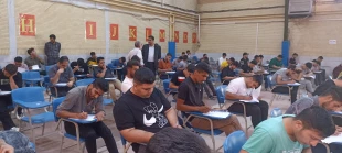 بازدید مهندس مومنی و هیئت همراه از روند برگزاری امتحانات پایان ترم از دانشکده فنی و حرفه‌ای  پسران شهرکرد 7