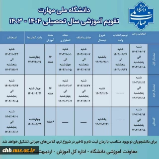 مهم - حضوری بودن کلاسهای درس مرکز تا پایان ترم 031 (19 دی 1403)