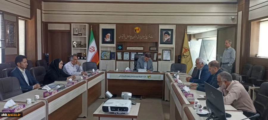 نشست مشترک رئیس دانشگاه ملی مهارت استان چهارمحال و بختیاری با مدیرعامل شرکت توزیع برق استان  2