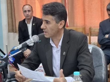 ارائه گزارش آموزشی دانشگاه ملی مهارت واحد استانی چهارمحال و بختیاری  ، توسط مهندس مظفری معاون آموزشی دانشگاه ملی مهارت واحد استانی چهارمحال و بختیاری در آیین تجلیل از سرآمدان آموزشی دانشگاه ملی مهارت استان